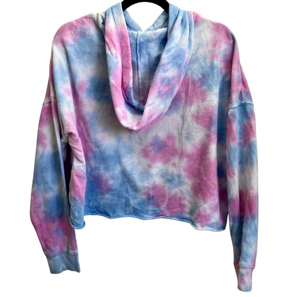 Calvin Klein Tie Dye Pullover Cropped Hoodie - Picture 2 of 3